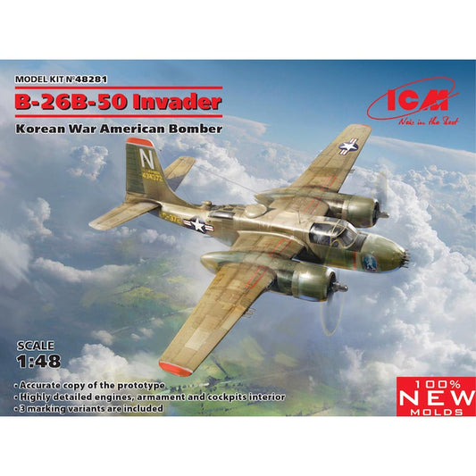 ICM 48281 Douglas B-26B-50 Invader American Bomber 1:48 Aircraft Model Kit
