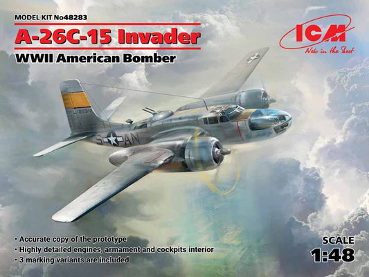 ICM 48283 Douglas A-26–°-15 Invader, WWII American Bomber 1:48 Aircraft Model Kit