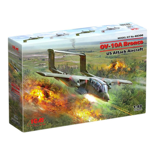 ICM 48300 OV-10A Bronco US Attack Aircraft 1:48 Model Military Plane Kit