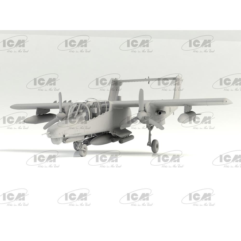 ICM 48301 OV-10D+ Bronco US Attack Aircraft 1:48 Model Military Plane Kit