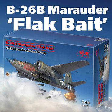 ICM 48321 Martin B-26B Marauder 'Flak Bait' 1:48 Model Kit