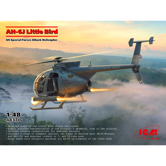 ICM 48370 AH-6J Little Bird 1:48 Model Kit