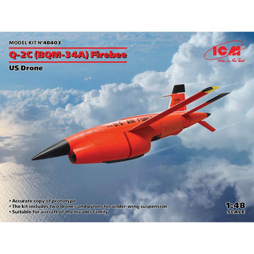 ICM 48403 Q-2C BQM-34A Firebee US Drone 1:48 Plastic Model Kit