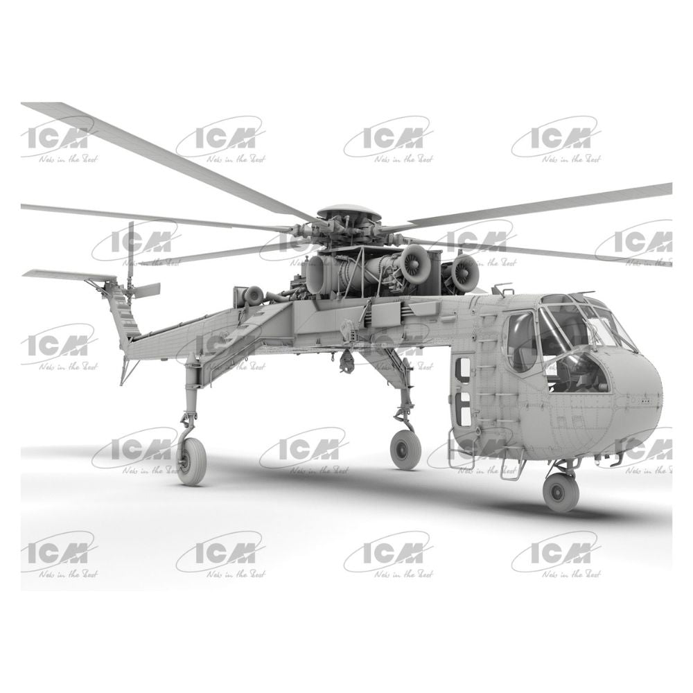 ICM 53058 Sikorsky S-64E Skycrane Firefighting Helicopter 1:35 Model Kit
