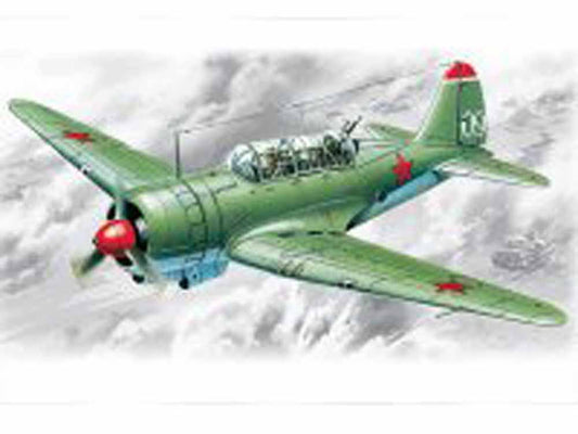 ICM 72081 Sukhoi Su-2 WWII Soviet Light Bomber 1:72 Aircraft Model Kit