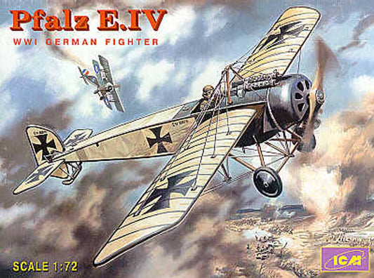 ICM 72121 Pfalz E.IV WWI German Fighter 1:72 Aircraft Model Kit
