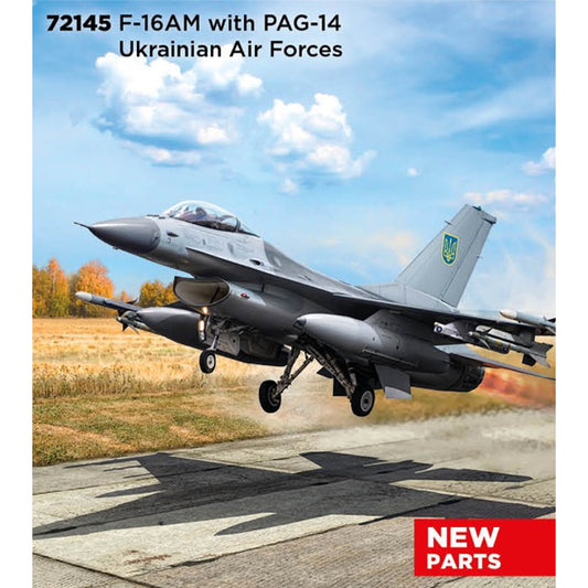 ICM 72145 F-16AM w/PAG-14 Ukrainian Air Force 1:72 Model Kit