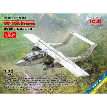 ICM UA ICM72185 1:72 North-American/Rockwell OV-10D Bronco US Attack Aircraft