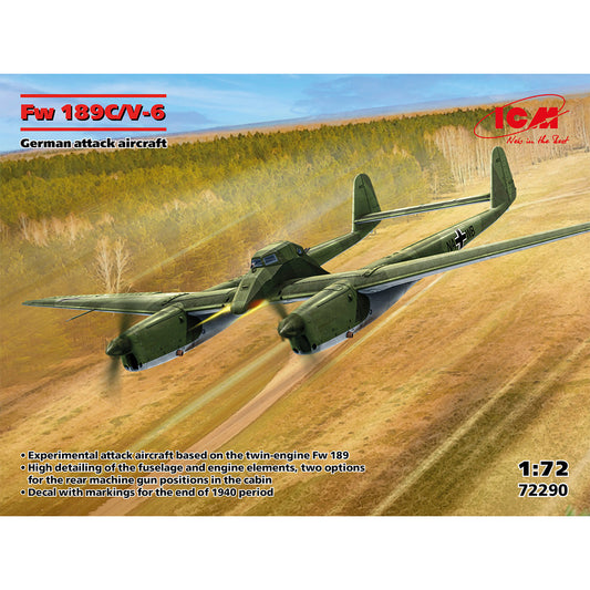 ICM Fw 189C/V-6 German Attack Aircraft 1:72 Model Kit