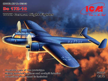 ICM 72303 Dornier Do-17Z-10 WWII German Night Fighter 1:72 Aircraft Model Kit