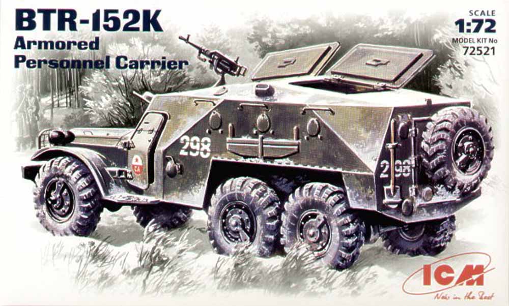 ICM 72521 Soviet BTR-152K 1:72 Military Vehicle Model Kit