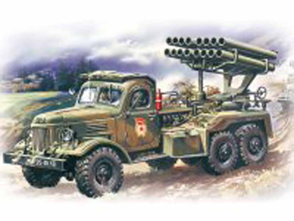 ICM 72581 Soviet BM-14-16 Katiusha 1:72 Military Vehicle Model Kit