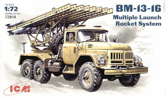 ICM 72814 Soviet ZIL-131 Soviet BM-13-16 1:72 Military Vehicle Model Kit