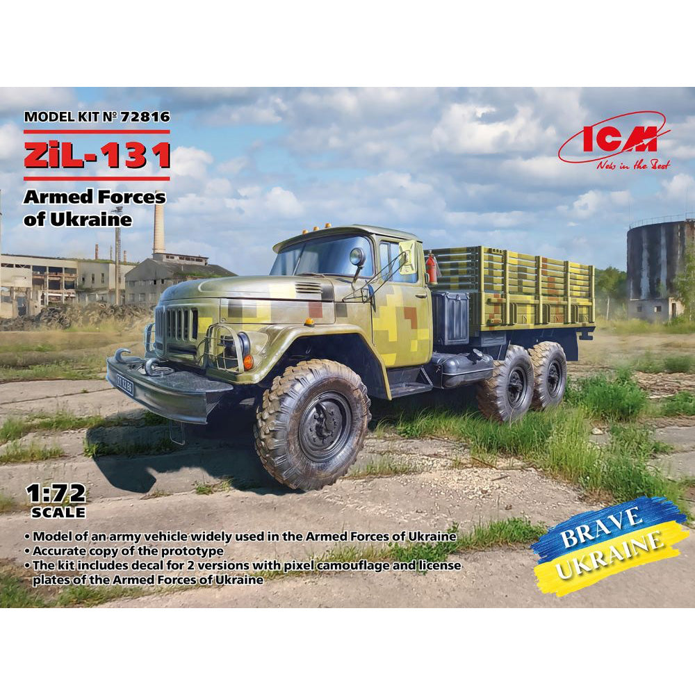 ICM 72816 ZiL-131 Armed Forces of Ukraine Truck 1:72 Model Kit