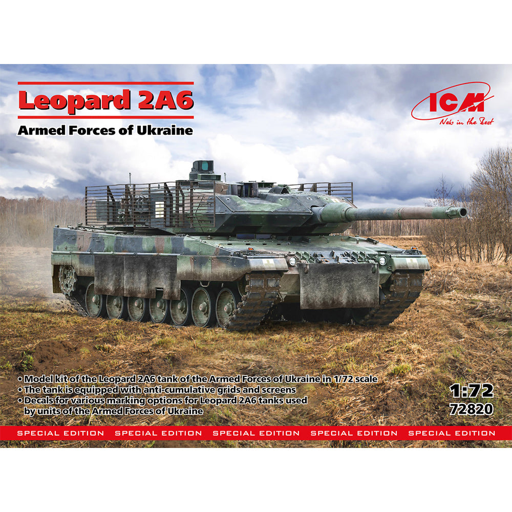 ICM 72820 AFU Leopard 2A6 Tank 1:72 Model Kit