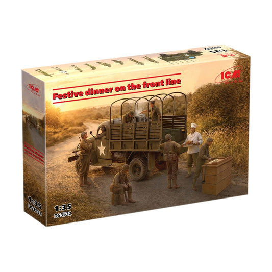 ICM DS3532 Festive Dinner on the Front Line Diorama 1:35 Model Kit
