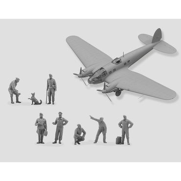 ICM DS4805 Airfield of the Luftwaffe Bomber Group 1:48 Diorama Model Kit