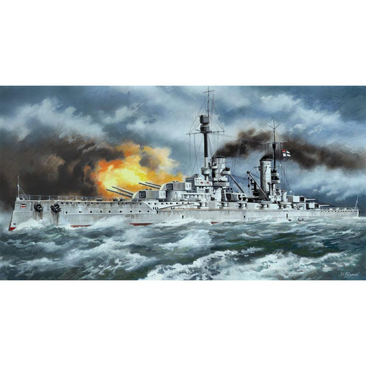 ICM S003 Kronprinz Battleship 1:350 Ship Model Kit