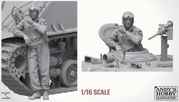 Andy's Hobby HQ U.S WWII Tank Commander 1:16
