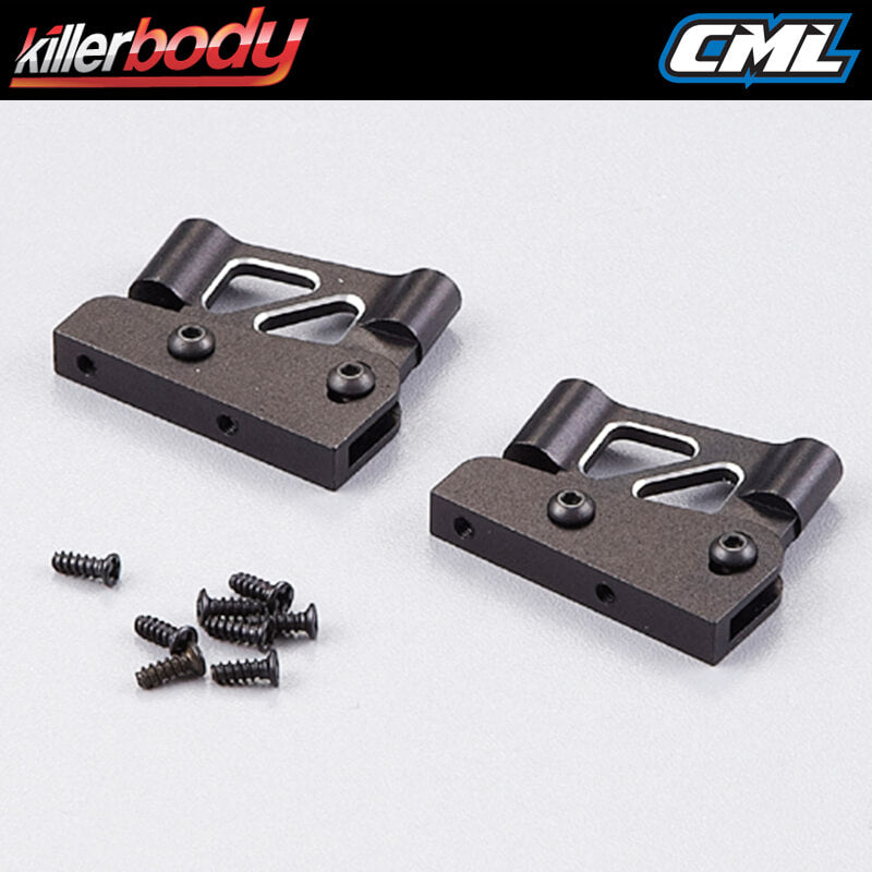 Killerbody Rear Wing Mount 1/7 (Cnc Aluminum) KB48116BK