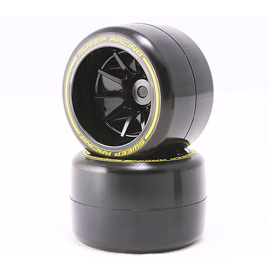 Sweep 1:10 F1 Lp Medium Asphalt Rear Pre-Glued Tyres 40mm SW-F21R-MAPG