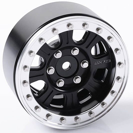 RC4WD Raceline Monster 1.9" Beadlock Wheels (Black/Silver) Z-W0189