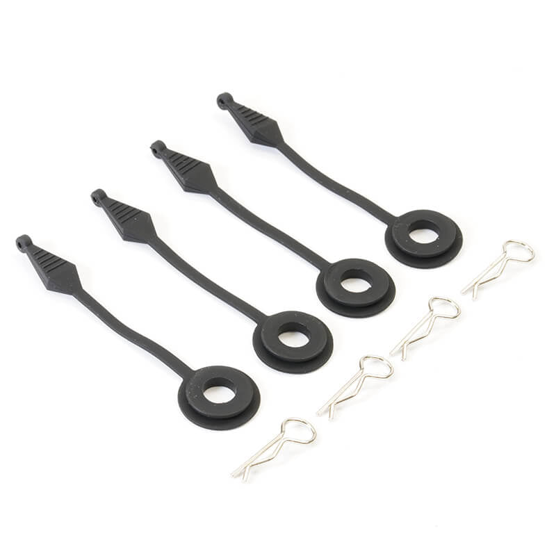 Fastrax Body Pin Holder/Body Protector 4Pcs Large Black FAST889BK