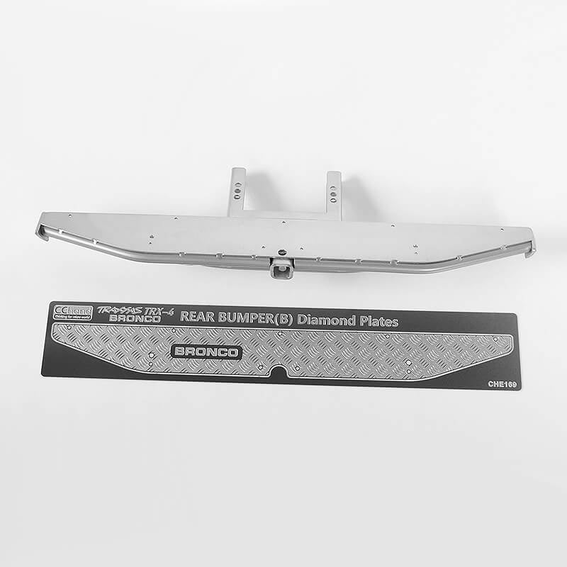 RC4WD Ks Rear Bumper for Traxxas TRX-4 '79 Bronco Ranger Xlt (Silver)