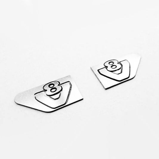 RC4WD Side Metal V8 Logo for Tamiya 1:14 Scania