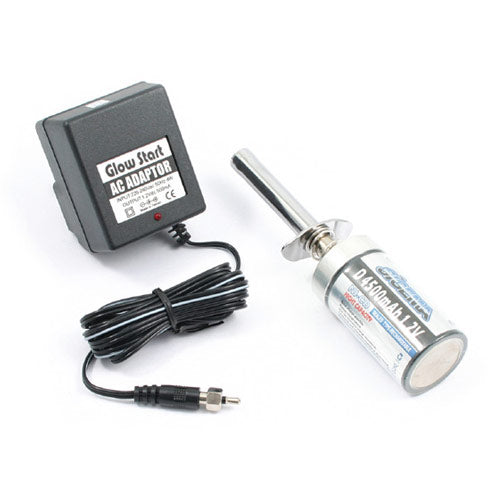 Fastrax High Capacity 4500mAh Glow Starter w/Charger (Euro 2-Pin Plug) FAST50HCE