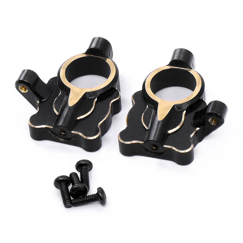 Fastrax FCX24 Black Brass Steering Arm Housing (2Pc) FTFMS005BRB