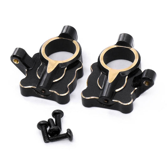 Fastrax FCX24 Black Brass Steering Arm Housing (2Pc) FTFMS005BRB
