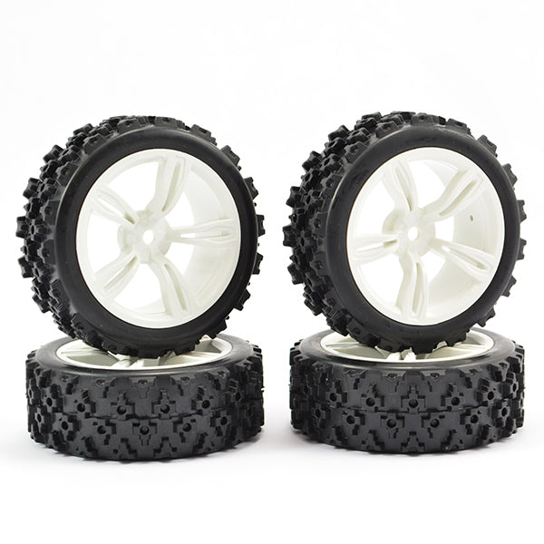 Fastrax 1:10 Touring Wheel/Rally Block 5-Spoke White (4) FAST0074W