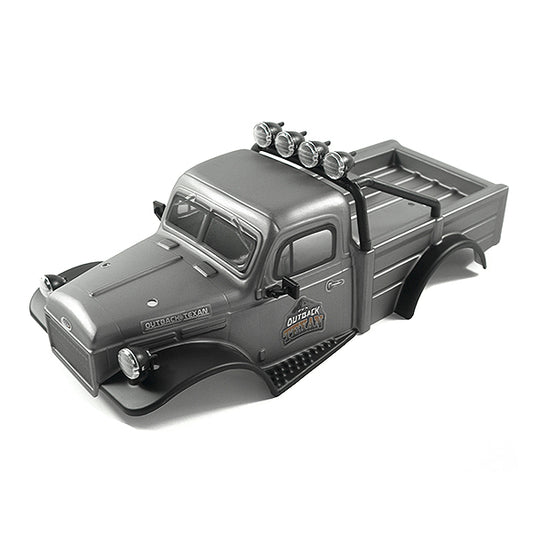 FTX Outback Mini X 2.0 Texan Matt Grey Complete Pre-Built Body FTX9392GY