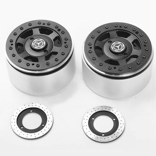RC4WD Tnk 2.2" Beadlock Wheels w/Brake Discs (2x)