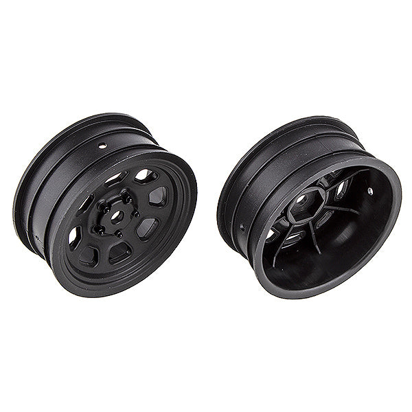 Team Associated SR10 Front Wheels Black AS71096