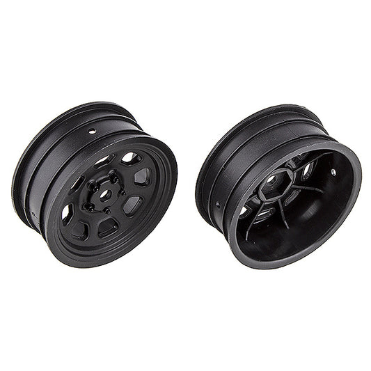 Team Associated SR10 Front Wheels Black AS71096