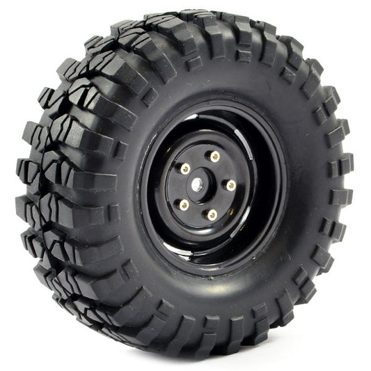 Fastrax 1:10 Crawler Sawblock 1.9 Scale Steel Wheel ø108mm (Black) FAST1266B