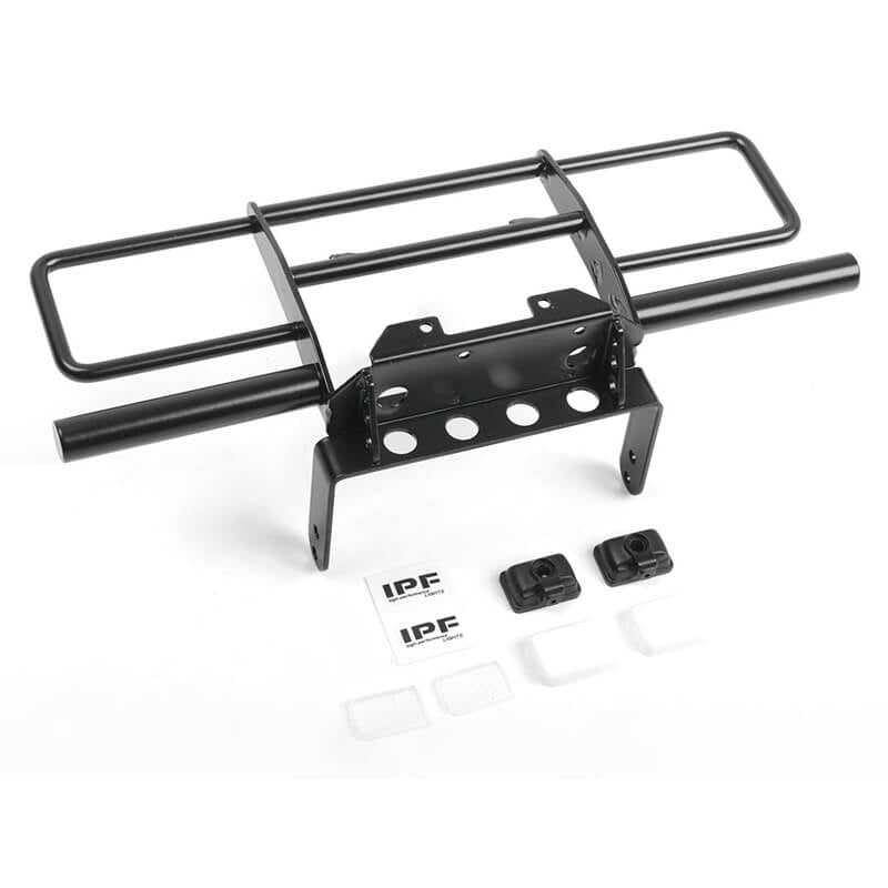 RC4WD Oxer Steel Front Winch Bumper w/IPF Lights for Vanquish VS4-10 Origin Body (Black)