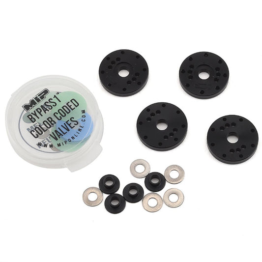 MIP Bypass1 Pistons, 8-Hole Set, 16mm, Team Associated 1:8T MIP19020