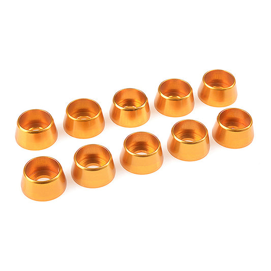 Corally Aluminium Washer for M5 Socket Head Screws Od=12mm Gold 10Pcs C-31290