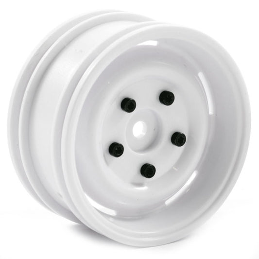 FTX Outback Steel Look Lug Wheel (2) - White FTX8171W
