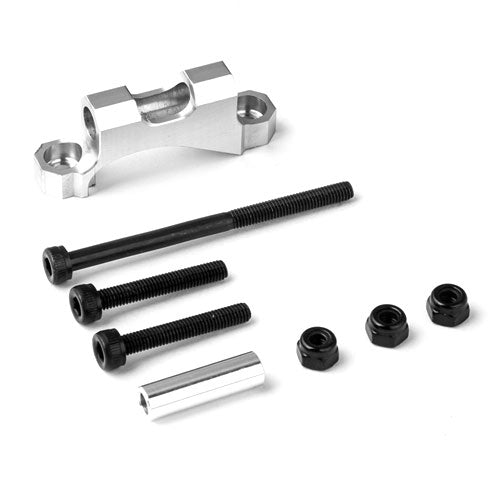 Gmade Rear Upper Link Mount (Silver) for GS01 Axle GM30021