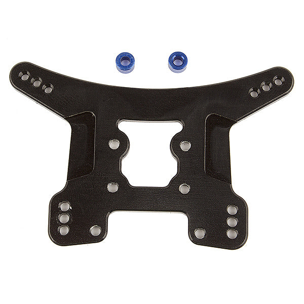 Team Associated Reflex 14B/14T Rear Shock Tower Black Alum. AS21560