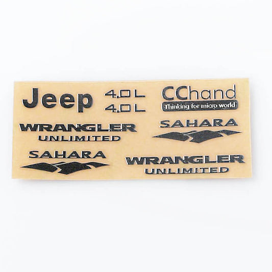 RC4WD Metal Emblems for Axial SCX10 Jeep Wrangler
