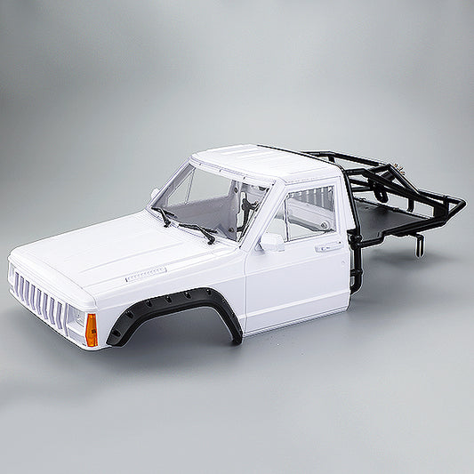 Fastrax 1:10 Rockee Pick-Up & Rear Cage Hardbody 313-324mm - White FAST2500W