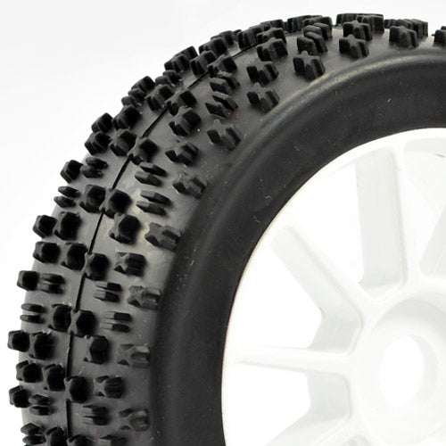 Fastrax 1:8 Premounted Buggy Tyres 'Maths /10 Spoke" FAST0007