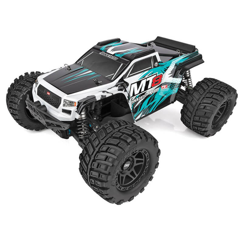 Team Associated Rival MT8 Teal 1:8 RTR RC Car Truck Brushless/4-6S Rated AS20521