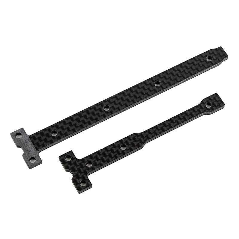 Team Associated B74.2 Ft 2.5mm C/F Stiff Chassis Brace Set AS92365