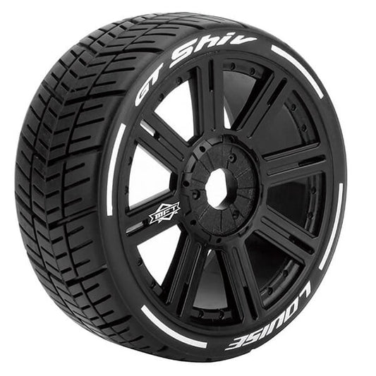 Louise RC GT-Shiv 1:8 Fr/Rr Super Soft Hex 17mm Spoke Black L-T3284VB